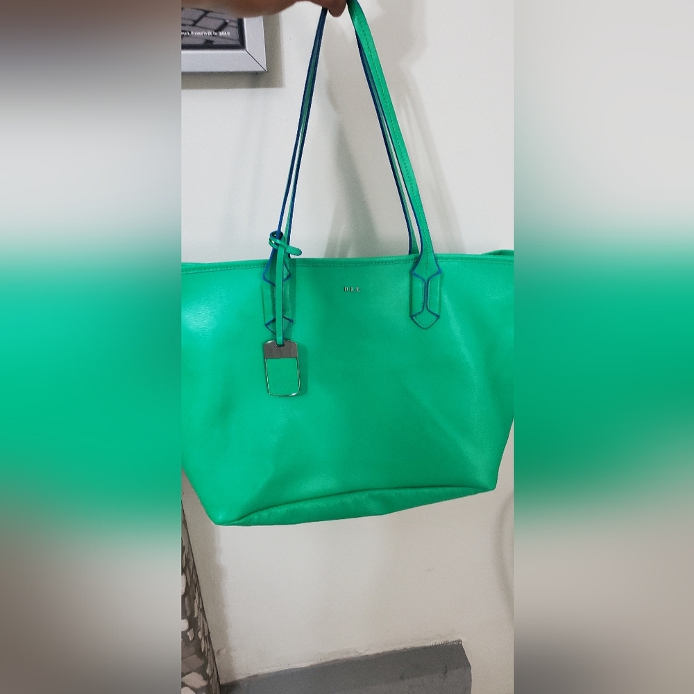RALPH LAUREN Green Tote Bag